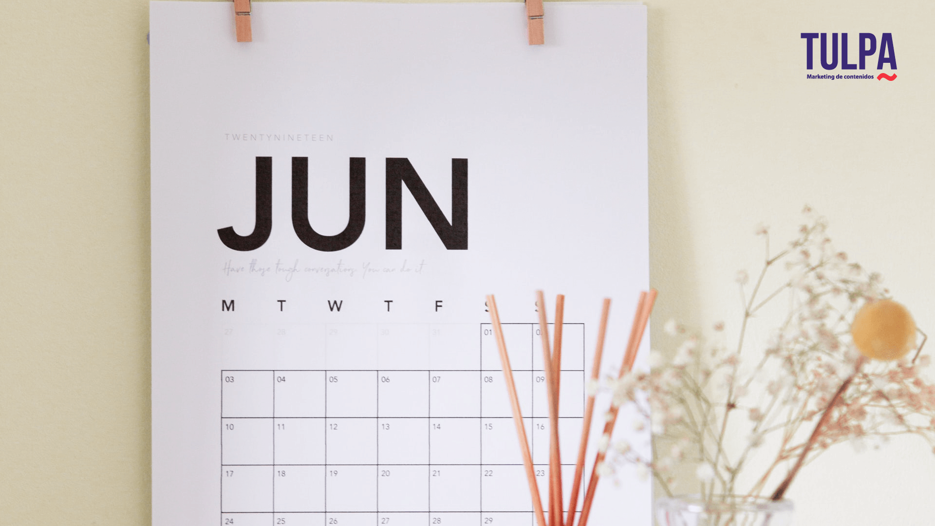 Organiza tu calendario mensual de publicaciones.